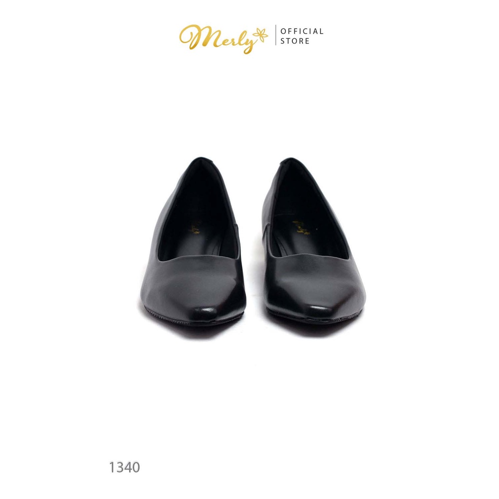 [Form Lớn Giảm 1 Size] Giày Gót Thấp 2cm Merly 1340, Giày Công Sở Nữ Bigsize