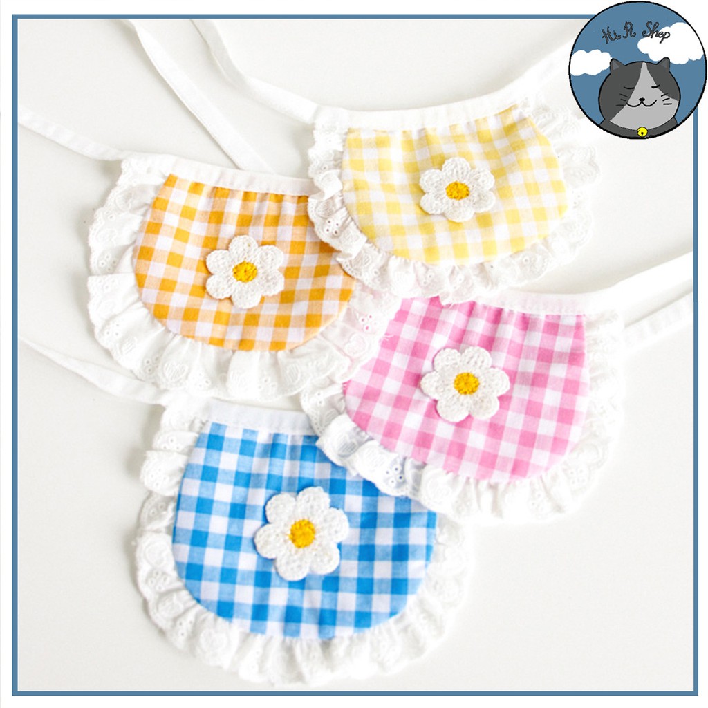[Mới] Yếm Cổ Cho Chó Mèo Poodle Đáng Yêu Cao Cấp Đa Dạng  Chất Liệu Vải Vòng Cổ Dành Cho Thú Cưng