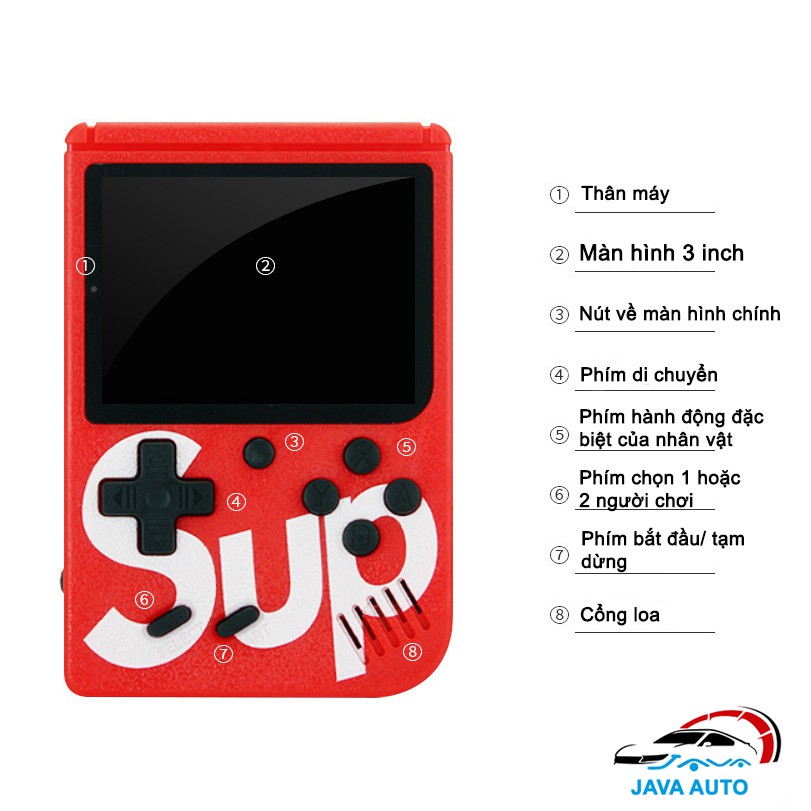 Máy Chơi Game SUP 400 trò chơi [TẶNG KÈM TAY CHƠI GAME], SUP400 Cầm Tay G1 Plus 400 In 1 - HƠN 400 TRÒ CHƠI