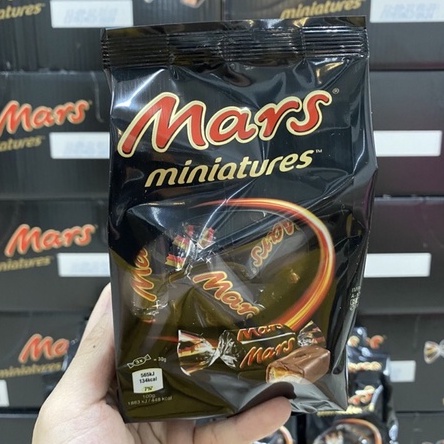 Kẹo socola Mars miniatures Đức - Bịch 150g - Date T6/2024
