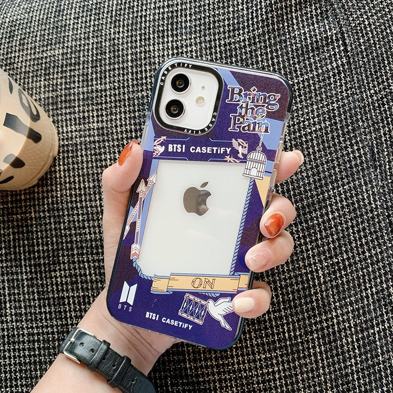 Ốp điện thoại TPU mềm trong suốt chống sốc thời trang BTS cho iPhone 12 11 Pro Max IX Xs Max XR 8 7 Plus 6 6s SE2020