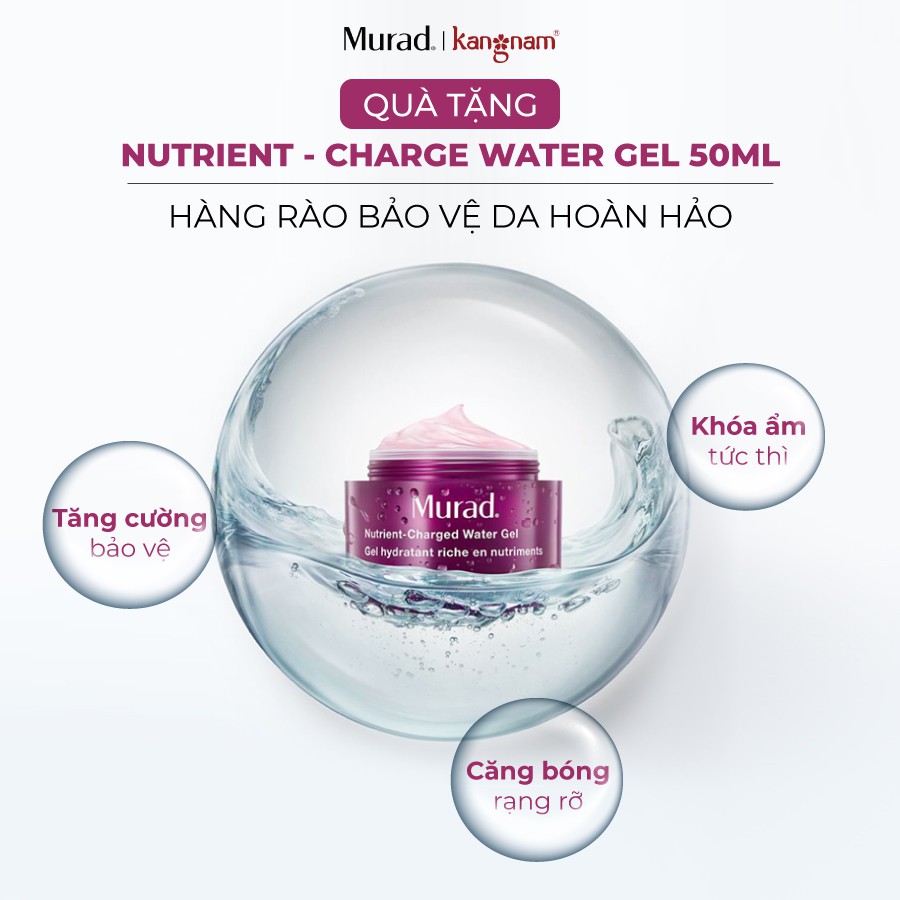 Tinh chất căng mọng Murad Hydro-Dynamic Quenching Essence 30ml Tặng Gel sạc nước Nutrient-Charged Water Gel 50ml