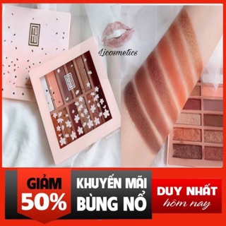 BESTSELLER- Phấn Mắt 12 Ô TuTu Sakura Flowers Eyeshadow Phiên Bản Hoa Anh Đào Chính Hãng TU TU Nội Địa Trung
