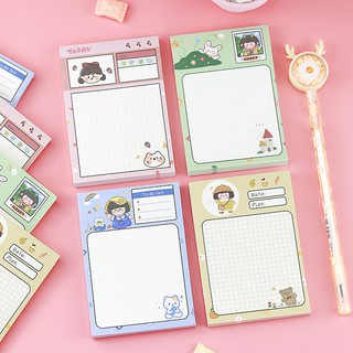 Set 80 tờ giấy note cô gái dễ thương
