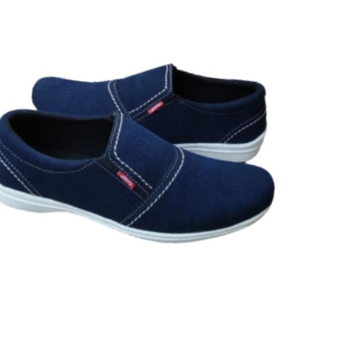 LEVIS Giày Slip On Chất Liệu Denim Màu Đen Có Dây Cột Cho Nam