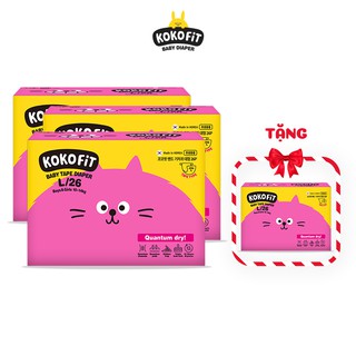 [TẶNG THÊM 1 BỊCH] Combo 3 Tã/Bỉm dán KOKOFiT Hàn Quốc size L26