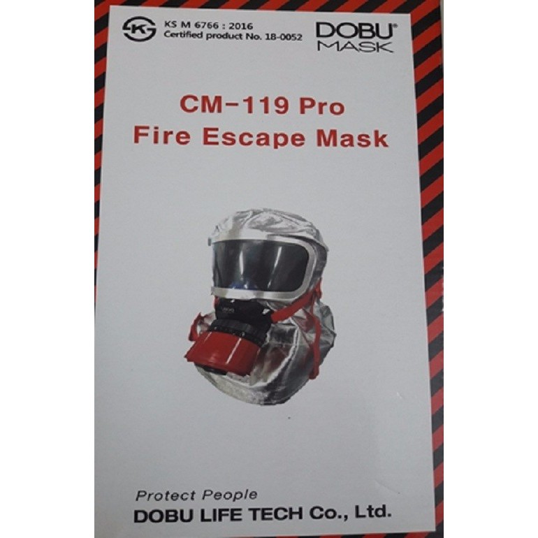 Mặt nạ phòng độc, phòng khói DOBU Hàn Quốc CM 119 Pro