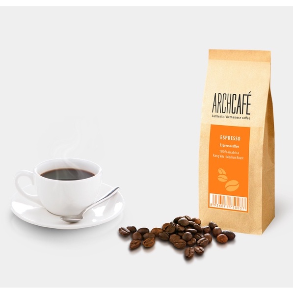 Espresso hoàn hảo (nhãn cam) - Cà phê hạt rang xay Archcafé (500g/túi)