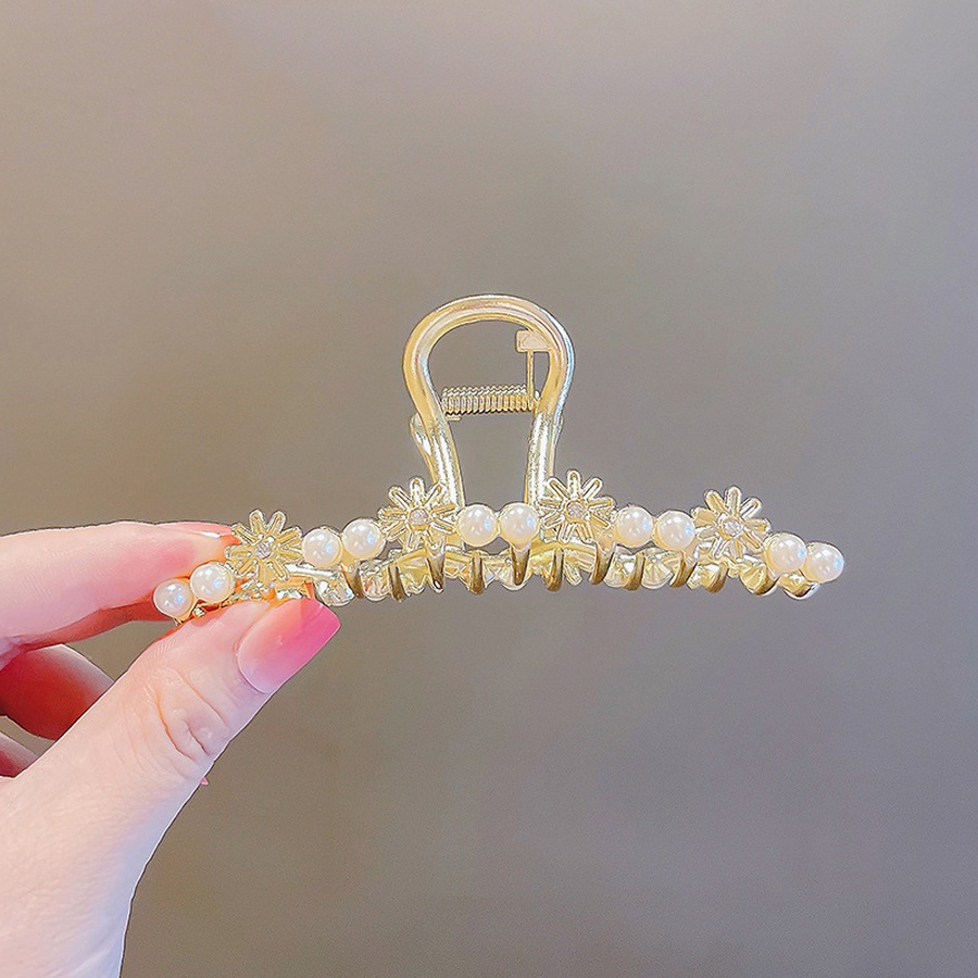 Kẹp Tóc Đính Đá Và Ngọc Trai Thời Trang Mới Cho Nữ