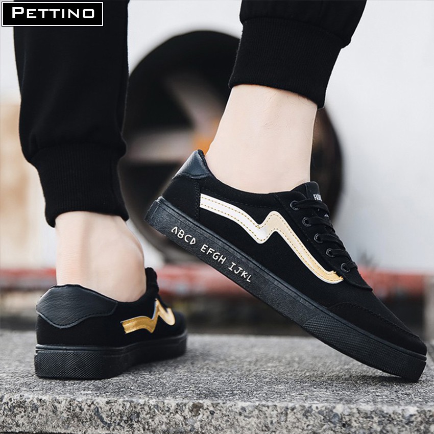 Giày sneaker nam thời trang màu đen PETTINO - SSGT01