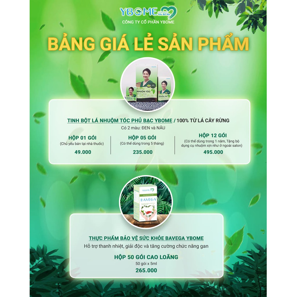 Thuốc Nhuộm Tóc Thảo Dược Phủ Bạc Tại Nhà Ybome Màu Nhuộm Tóc Đen, Nâu Được Làm Từ Bột Lá Nhuộm Tóc Tự Nhiên | BigBuy360 - bigbuy360.vn