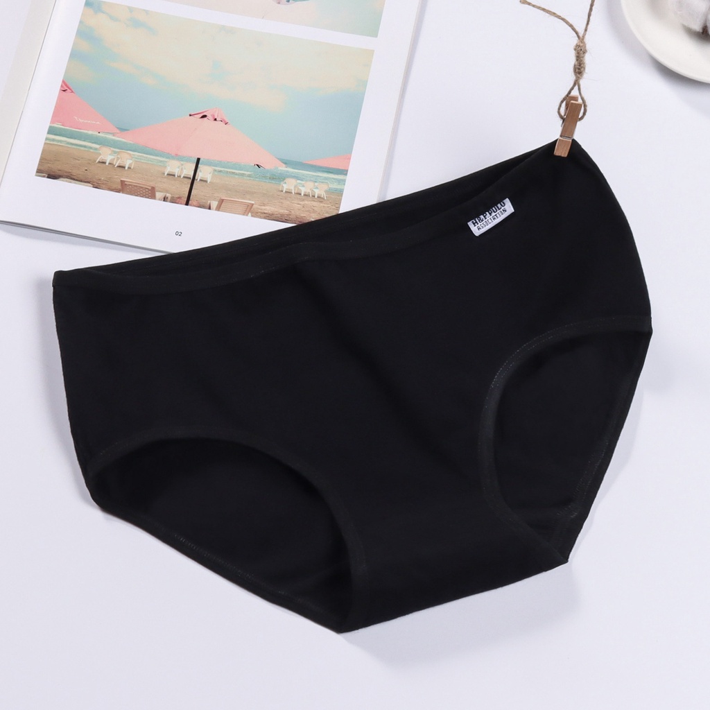 Quần Lót Cotton 100% Màu Trơn Đơn Giản Cho Nữ | BigBuy360 - bigbuy360.vn