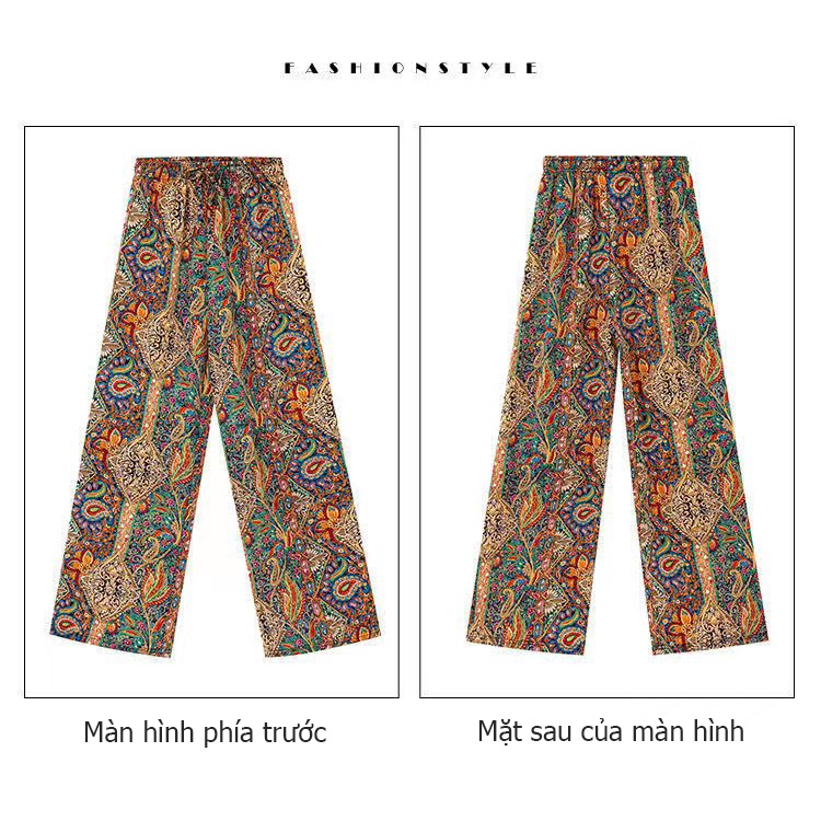 Quần phụ nữ mẫu, lỏng lẻo, giản dị, thẳng