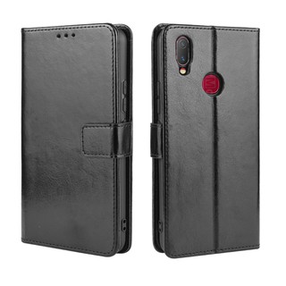Bao da điện thoại dạng ví nắp lật cho Vivo Y11 VivoY11