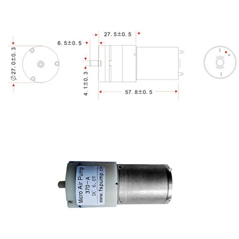 Máy Bơm DC3.7-6V MB370 (Máy Sục Khí)