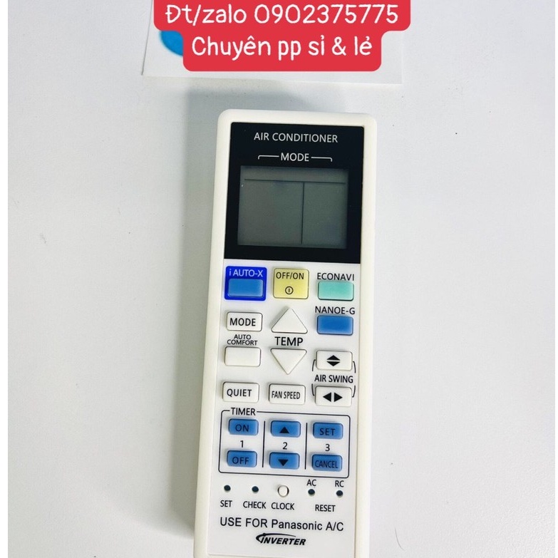 Điều khiển Remote Điều Hòa Máy lạnh Panasonic Inverter mẫu lớn enveter 2 chiều