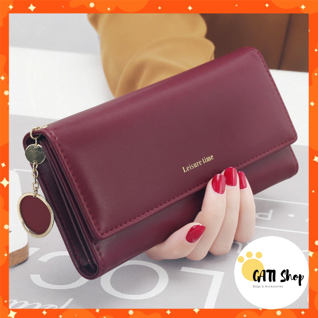 Ví Nữ Cầm Tay Thời Trang 💖VIDEO THẬT💖 Ví Nữ Dài Cầm Tay Da PU Cao Cấp, Tiện Dụng (VDD-19)