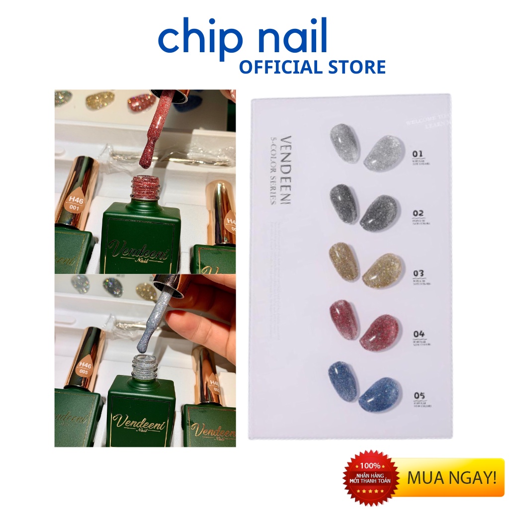 Sơn gel flash nhũ vendeeni siêu sáng