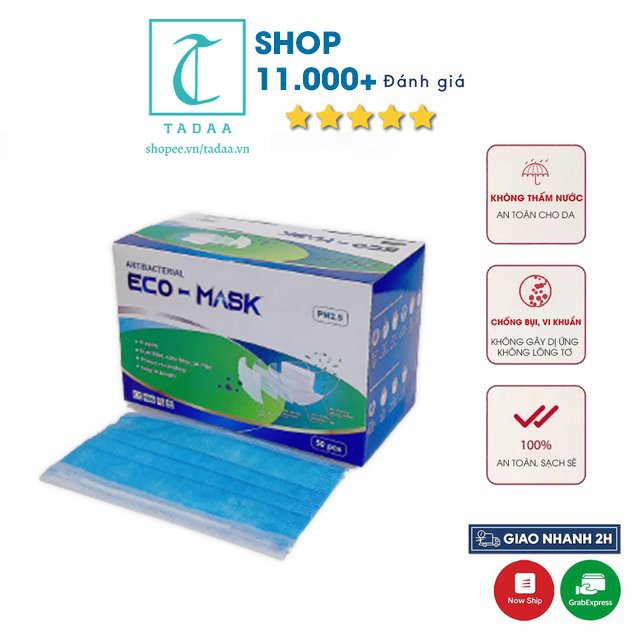 Hộp 50c khẩu trang y tế 4 lớp Eco Mask , không đau tai dùng 1 lần | BigBuy360 - bigbuy360.vn