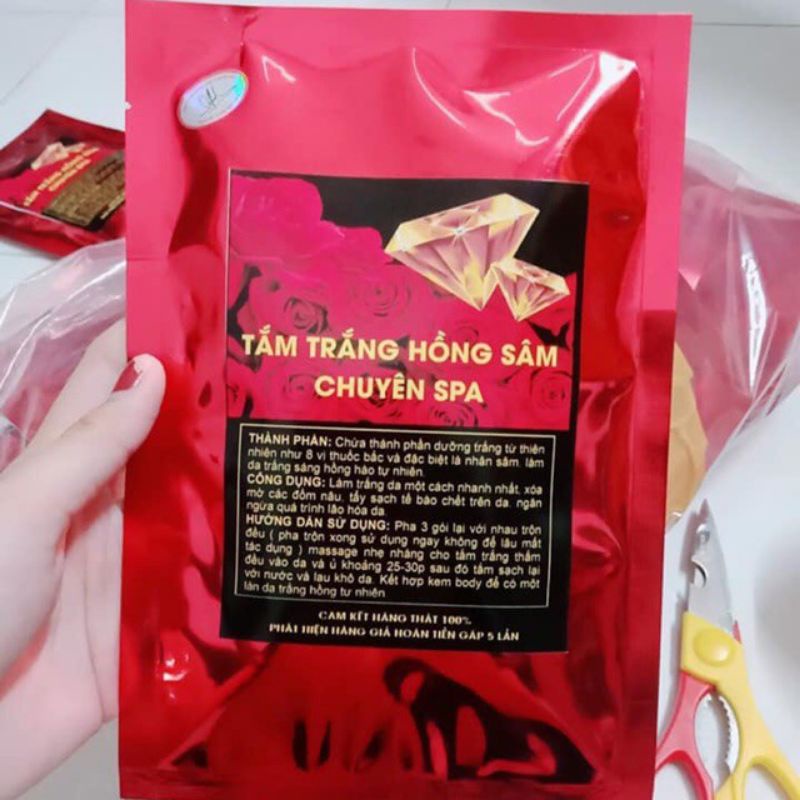 Tắm Trắng , Ủ Trắng Hồng Sâm