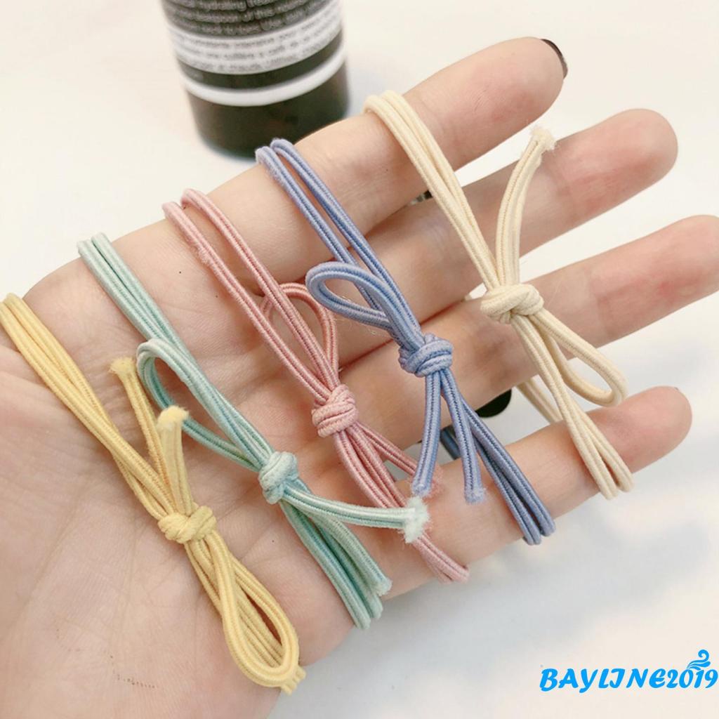 Dây buộc tóc co giãn hình hoạt hình đính nơ xinh xắn cho nữ