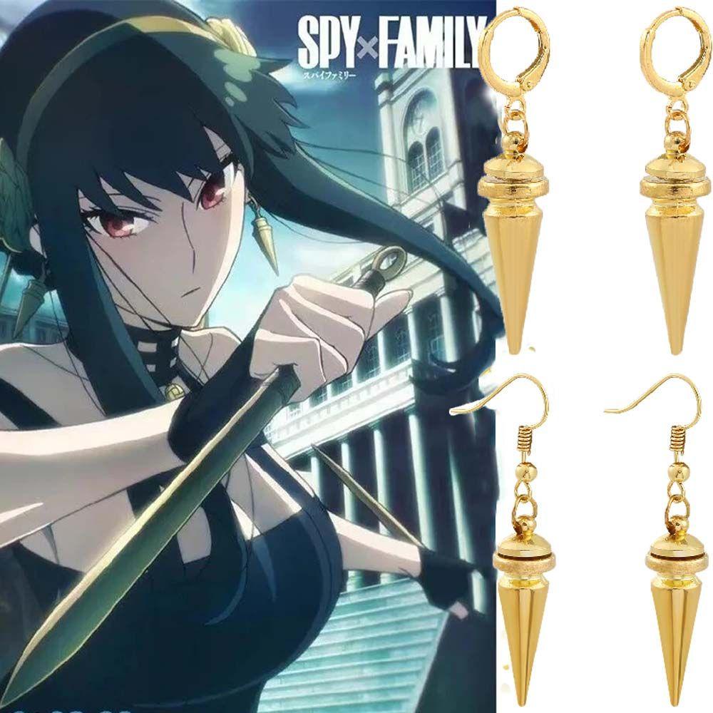 Bông Tai Dạng Kẹp Hình Tròn Họa Tiết Anime Phong Cách Hip Hop Đơn Giản Cho Nam