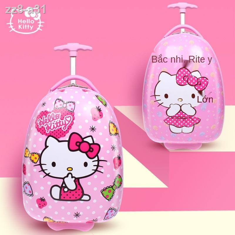 Vali kéo xe đẩy trẻ em Hello Kitty , bé gái, du lịch có thể ngồi cho