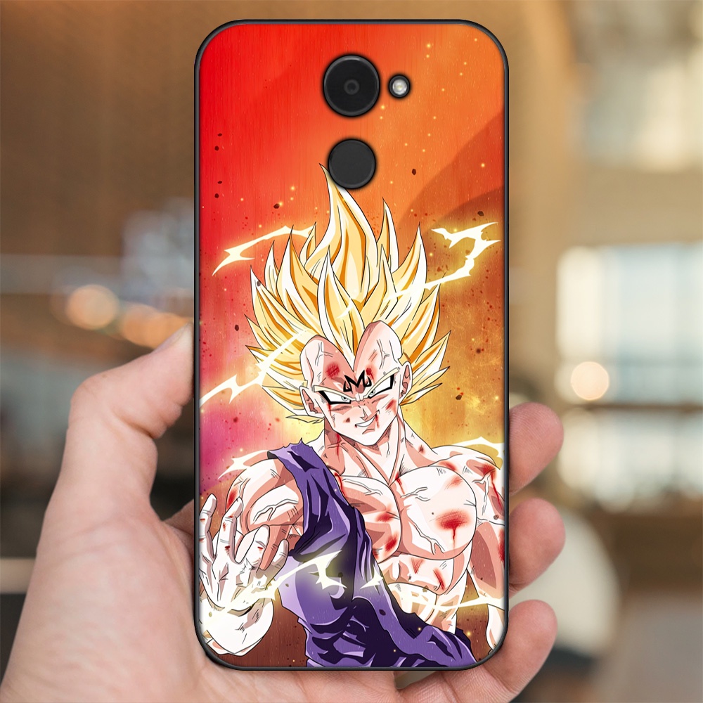 Ốp lưng Huawei Y7 Prime viền đen in hình Vegeta Dragon Ball