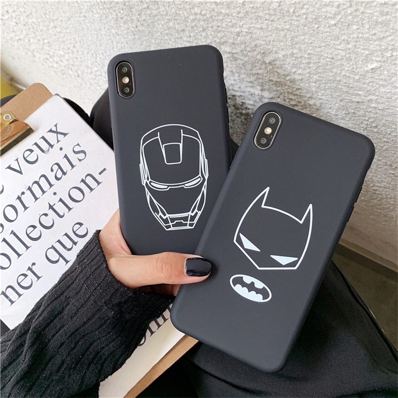Ốp lưng iphone super hero trơn 5/5s/6/6plus/6s/6splus/7/7plus/8/8plus/x/xr/xs/11/12/pro/max/plus/promax -Awifi Case A3-8 | BigBuy360 - bigbuy360.vn