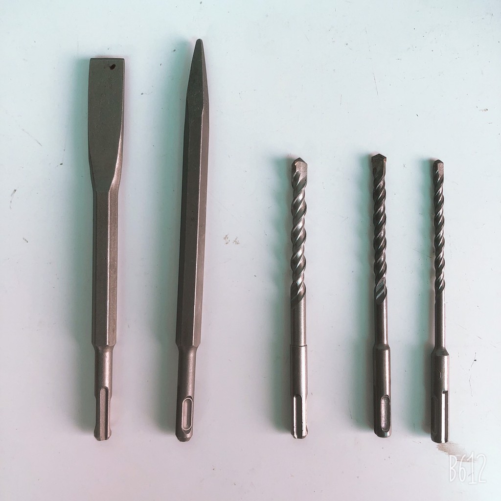 Combo 2 Mũi đục 3 Mũi khoan bê tông 6 8 10
