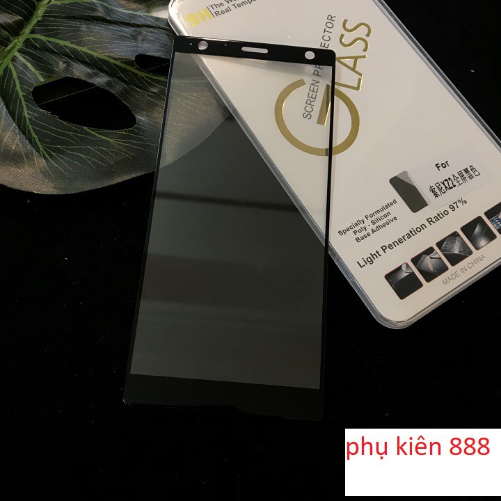 Miếng dán kính cường lực Sony Xperia XZ2 Full Glass - CL214