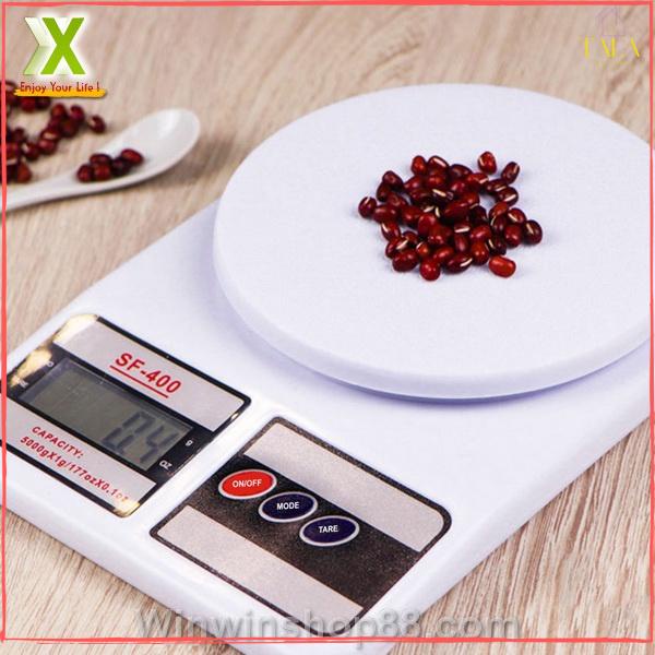 Cân Tiểu Li SF 400 - Cân Điện Tử Nhà Bếp, Làm Bánh Định Lượng từ 10g - Độ Chính Xác Cao Nhỏ Gọn - Kèm 2 Viên Pin AAA
