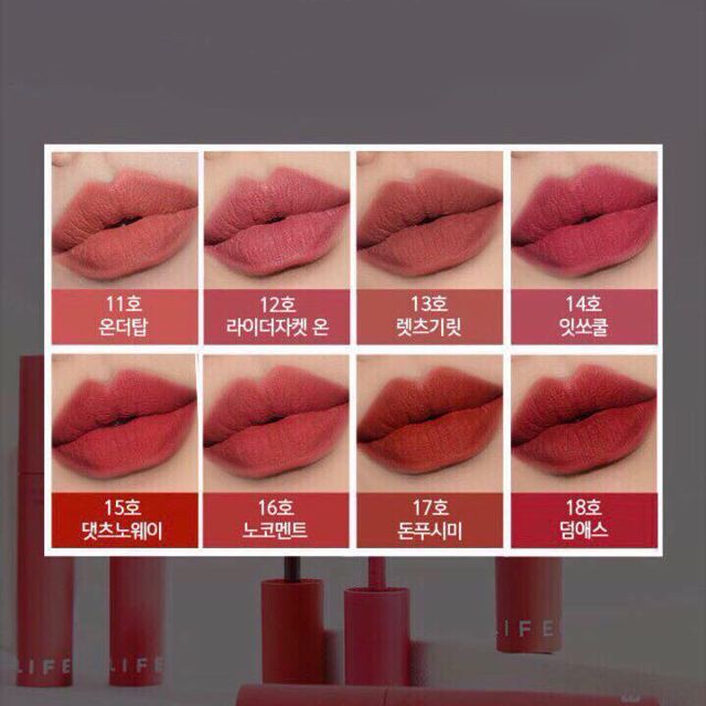 THANH LÝ XẢ KHO Son Kem Lì It's Skin Lip Crush Matte Life Color HẾT DATE