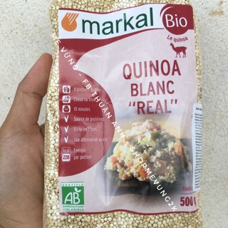 Quinoa trắng hữu cơ Markal - Hạt Diêm mạch - tách lẻ 100g