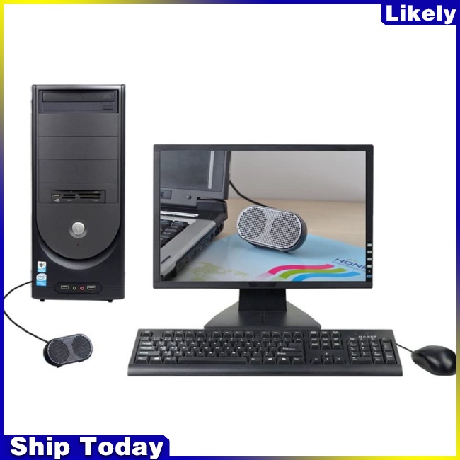 Loa USB Mini Di Động Có Thẻ Âm Thanh Cho Notebook/Máy Tính Để Bàn