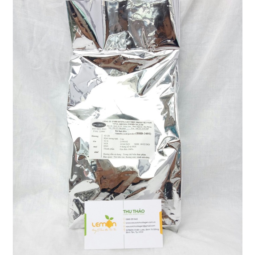 [100g-500g] Bột hạt điều đỏ nguyên chất 100% - Tạo màu sắc cho món ăn