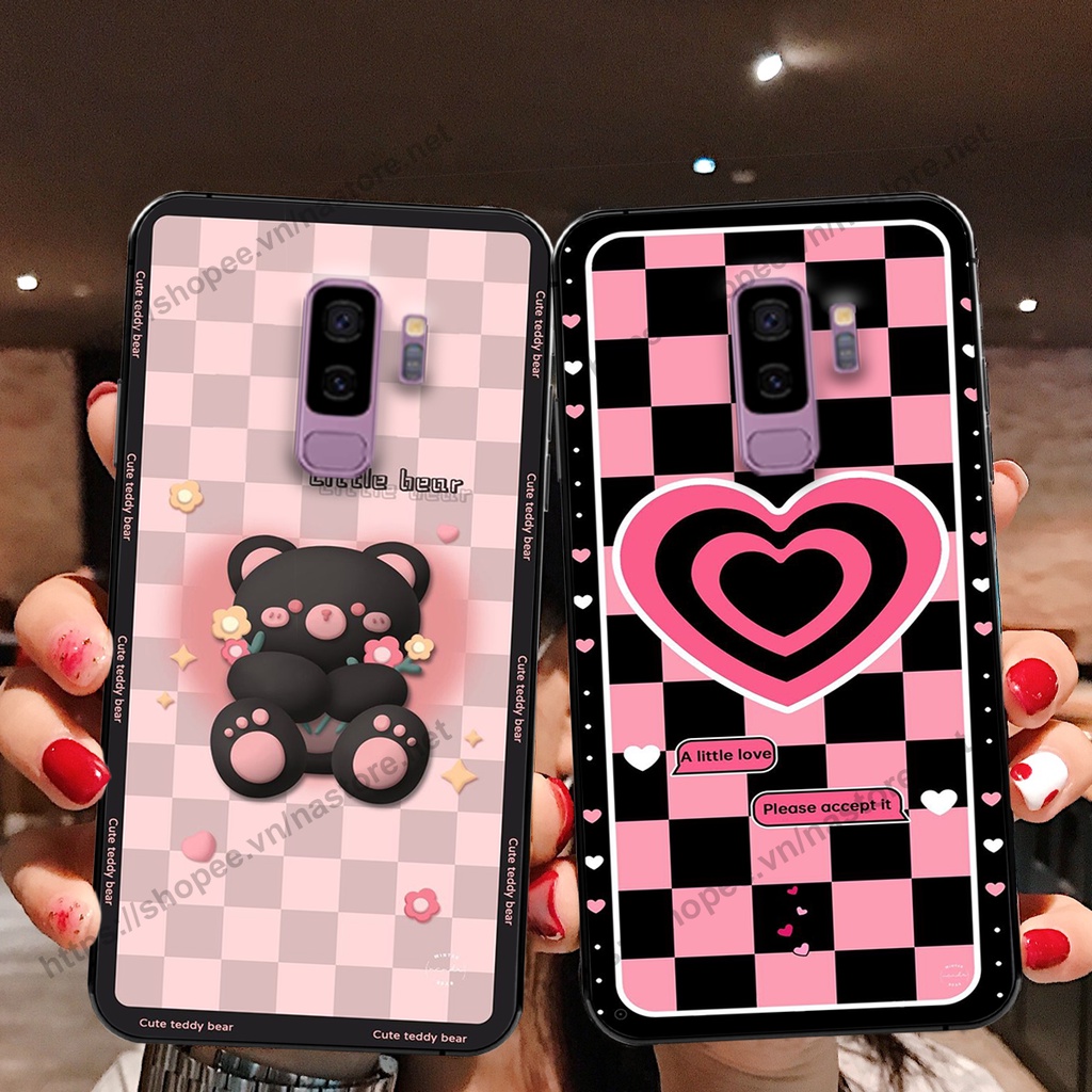 Ốp lưng Samsung S9 / S9 Plus / S9+ gấu, đồng hồ dễ thương cute giá rẻ
