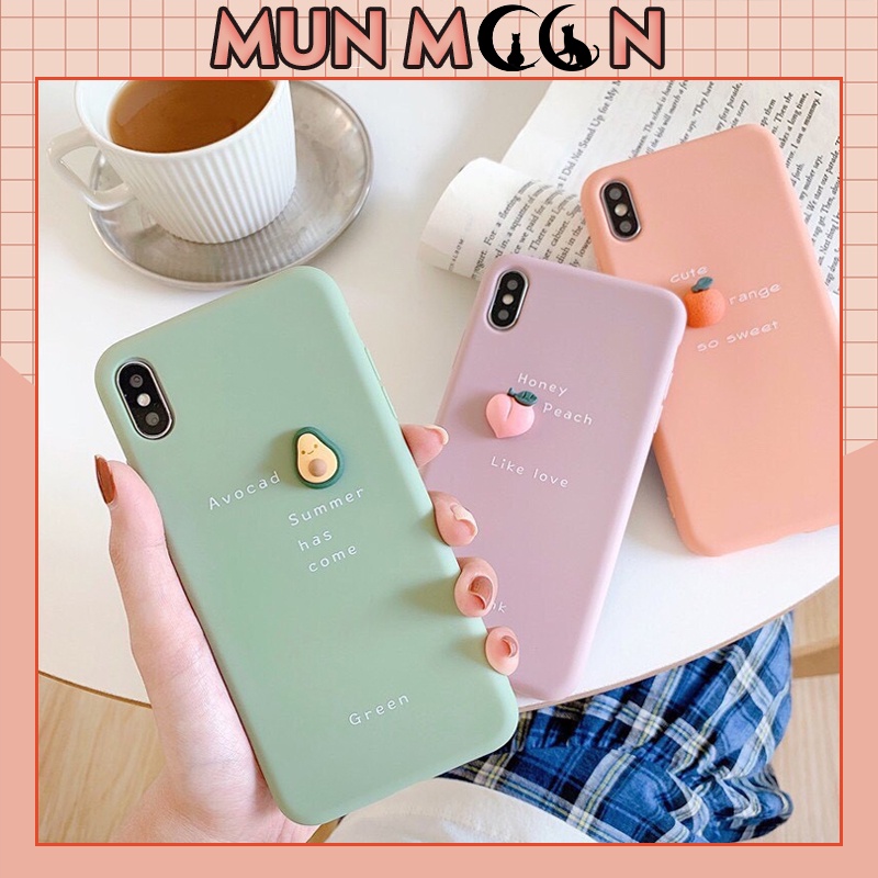 Ốp lưng iphone Trái Cây Tí Hon trơn dẻo 3D 5/5s/6/6plus/6s/6splus/7/7plus/8/8plus/x/xr/xs/11/12/pro/max/plus/promax