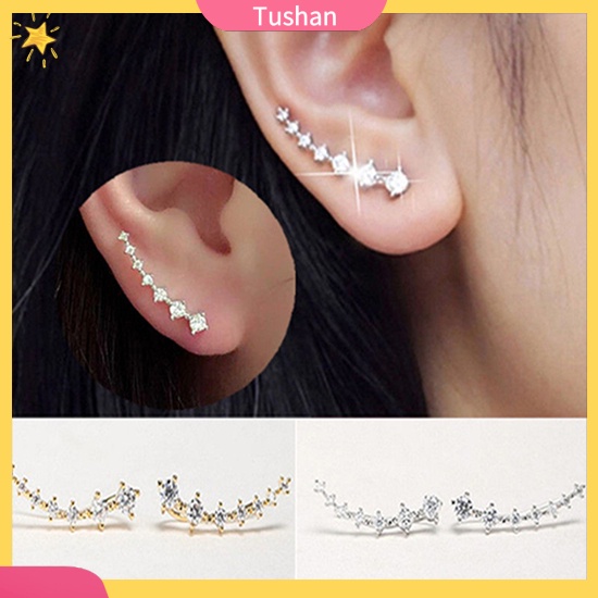 Khuyên tai nữ đính ngọc thời trang