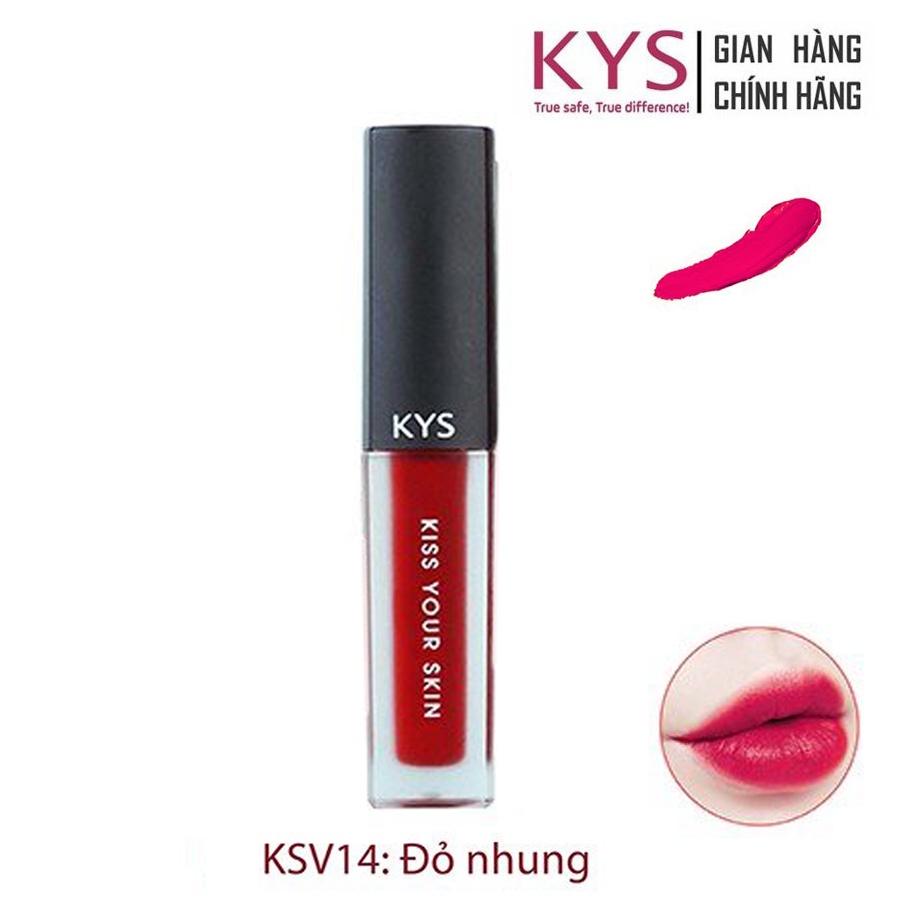 Son kem lì Chocolate KYS (Đỏ nhung - phiên bản giới hạn) 2,5g