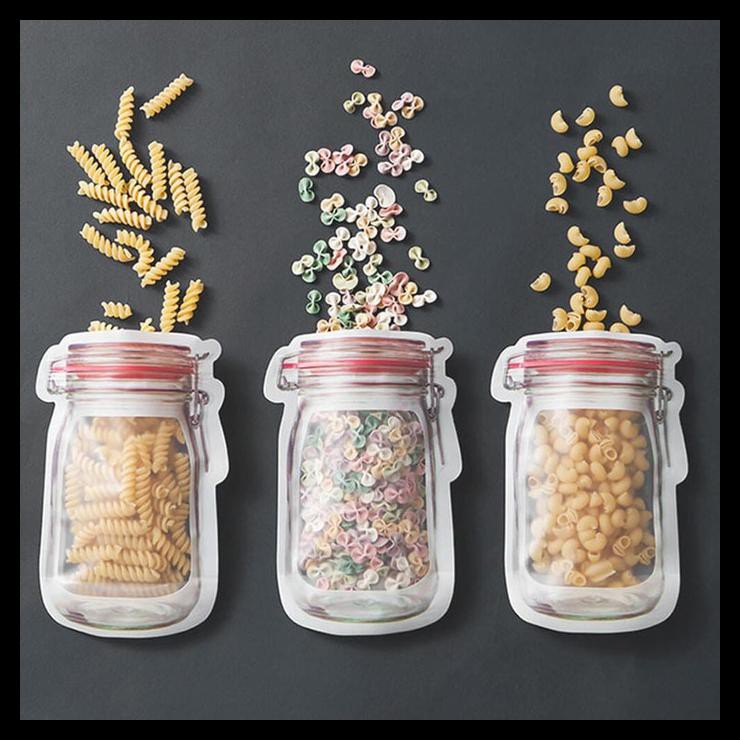 Túi Zip Đựng Thực Phẩm Bằng Nhựa Pvc Ll01 Mason Jar