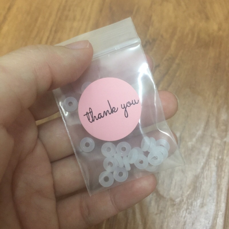 Chặn charm cao su màu đen cho vòng Pandora, Troll, ohm