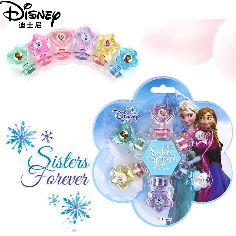 Disney Bộ 6 con dấu in hình công chúa Elsa xinh xắn dành cho bé