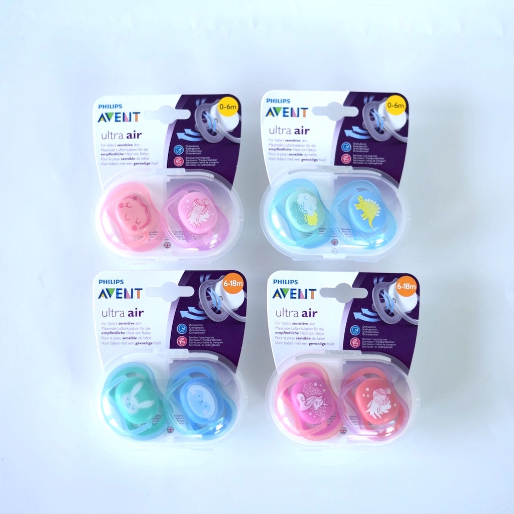 Ty ngậm Philips Avent trong suốt 0-6M [ Ty Ti giả ] [ chính hãng ]