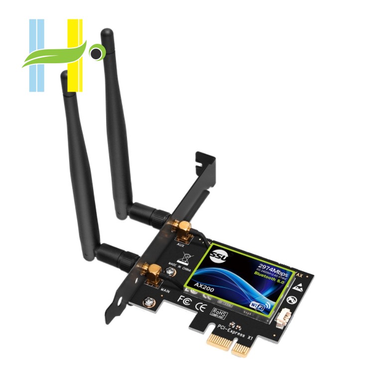 Card Wifi Pci Express Cho Intel Ax200 2.4g