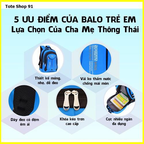 Balo Học Sinh Tiểu Học Cấp 1, Cặp Cho Bé Trai Bé Gái Nam Nữ Thời Trang Đi Học Trung Học  (Tote shop 91)