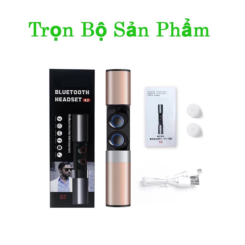 TAI NGHE BLUETOOTH SHENYE S2- TAI NGHE KHÔNG DÂY DỄ SỬ DỰNG TRONG ĐÓ TAI NGHE CÓ MIC VỚI TAI NGHE CHỐNG ỒN