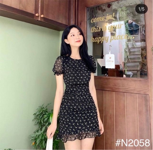 Đầm Xinh COCO DRESS thiết kế xếp li phần thân chất voan kèm lớp lót dày dặn hoan tiết hoa nhí | BigBuy360 - bigbuy360.vn