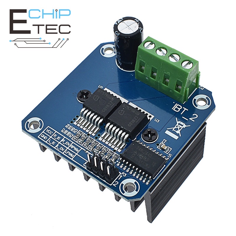 1 Mô Đun Điều Khiển Động Cơ Công Suất Cao BTS7960 43A H Cho Xe Hơi Thông Minh Arduino