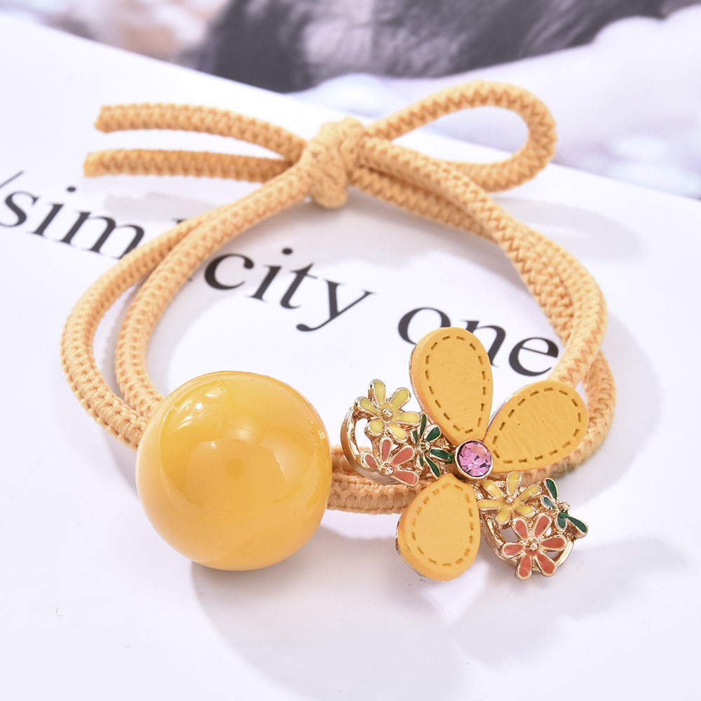 Dây Buộc Tóc Gắn Bông Hoa Xinh Xắn Cho Nữ